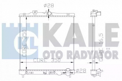 KALE OTO RADYATOR 368900 -  Радиатор, охлаждение двигателя